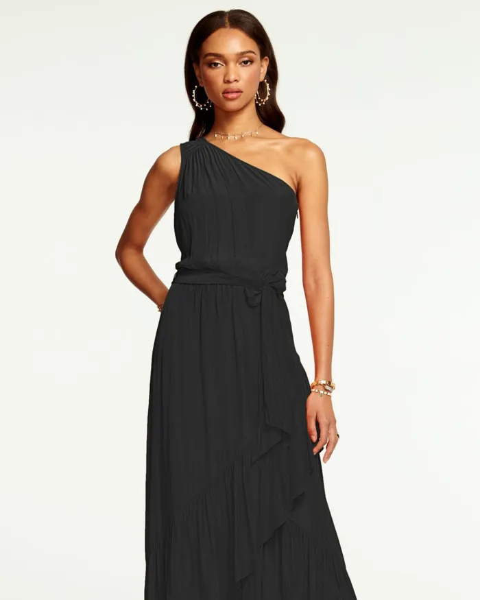 Women Nicola OneShoulder Maxi Dress Black Ramy Brook Dresses Women Nicola OneShoulder Maxi Dress Black Ramy Brook Dresses
