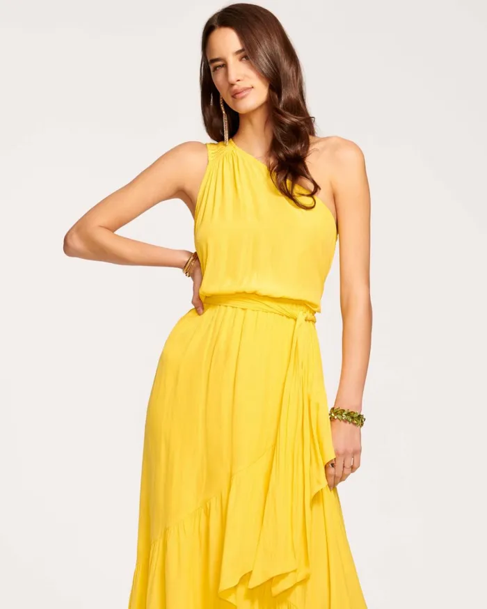 Women Nicola OneShoulder Maxi Dress Black Ramy Brook Dresses Women Nicola OneShoulder Maxi Dress Black Ramy Brook Dresses