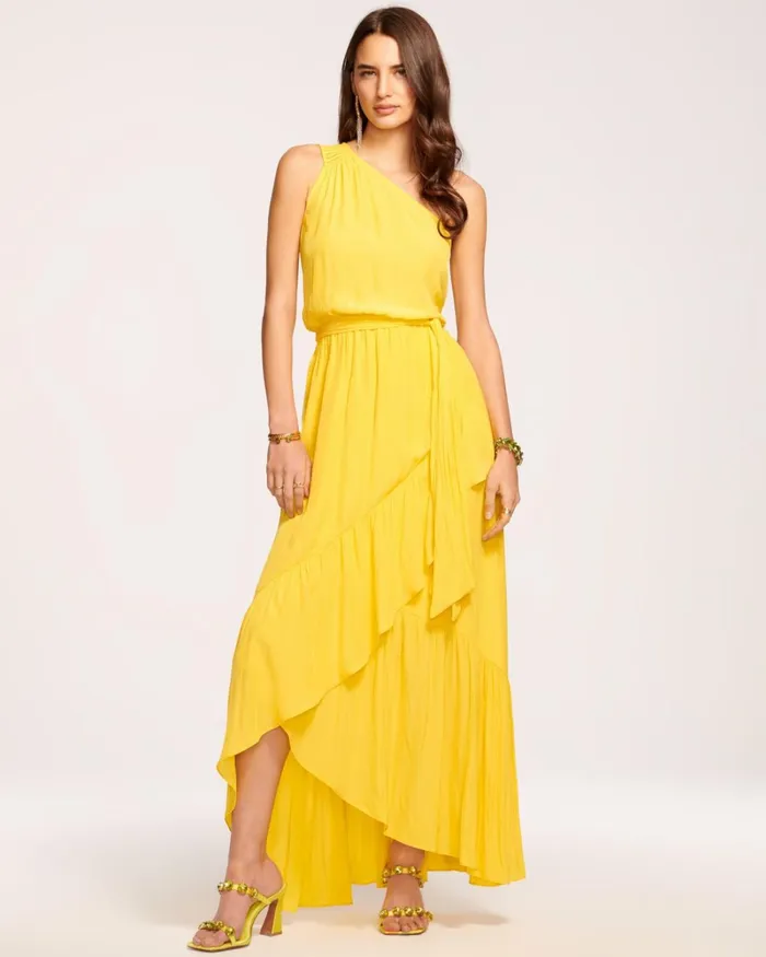 Women Nicola OneShoulder Maxi Dress Black Ramy Brook Dresses Women Nicola OneShoulder Maxi Dress Black Ramy Brook Dresses