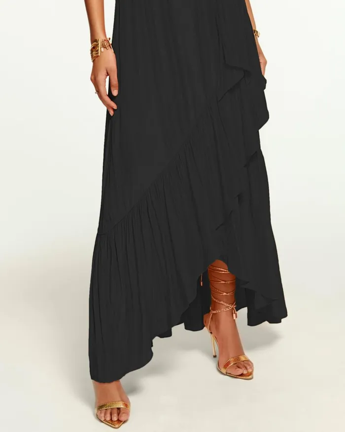 Women Nicola OneShoulder Maxi Dress Black Ramy Brook Dresses Women Nicola OneShoulder Maxi Dress Black Ramy Brook Dresses