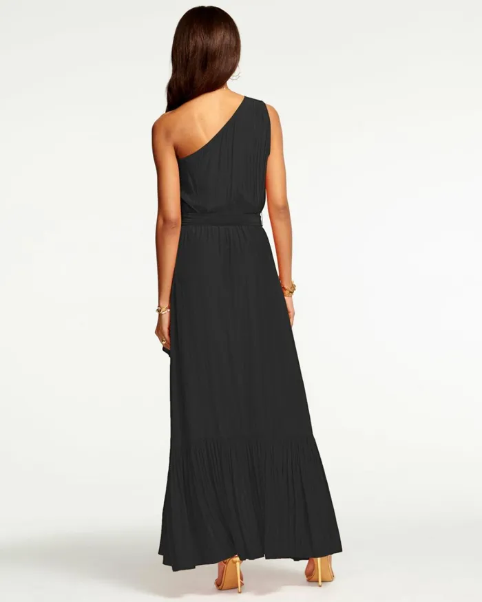 Women Nicola OneShoulder Maxi Dress Black Ramy Brook Dresses Women Nicola OneShoulder Maxi Dress Black Ramy Brook Dresses