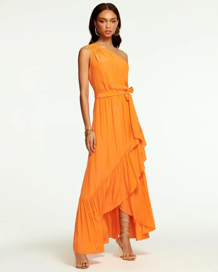 Women Nicola OneShoulder Maxi Dress Black Ramy Brook Dresses Women Nicola OneShoulder Maxi Dress Black Ramy Brook Dresses