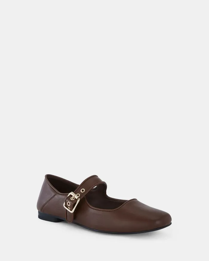 Women NOVO Shoes CESENA MILK CHOCOLATE Ballet Flats Casuals