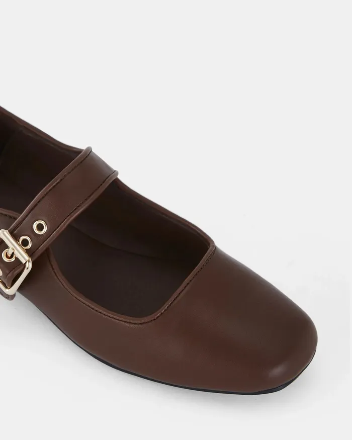Women NOVO Shoes CESENA MILK CHOCOLATE Ballet Flats Casuals