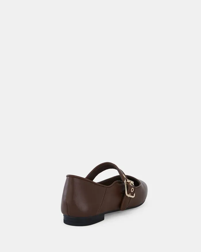 Women NOVO Shoes CESENA MILK CHOCOLATE Ballet Flats Casuals