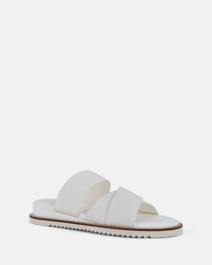 Women NOVO Shoes TASTI WHITE Flatform Slides