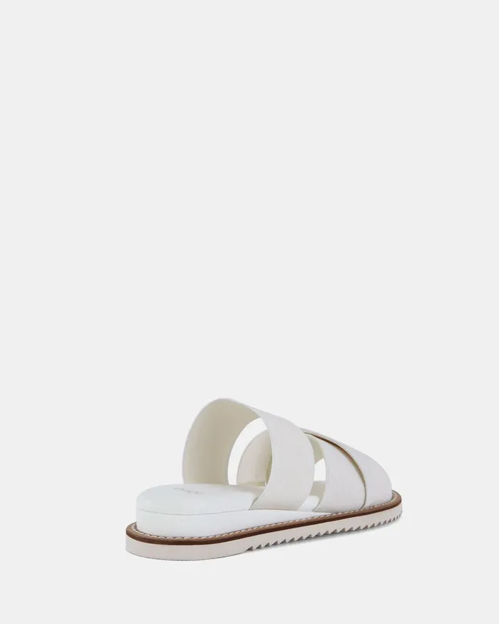 Women NOVO Shoes TASTI WHITE Flatform Slides