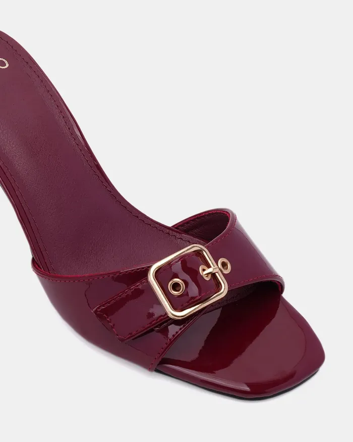 Women NOVO Shoes VENEZIA DEEP RED PATENT Mules Mules