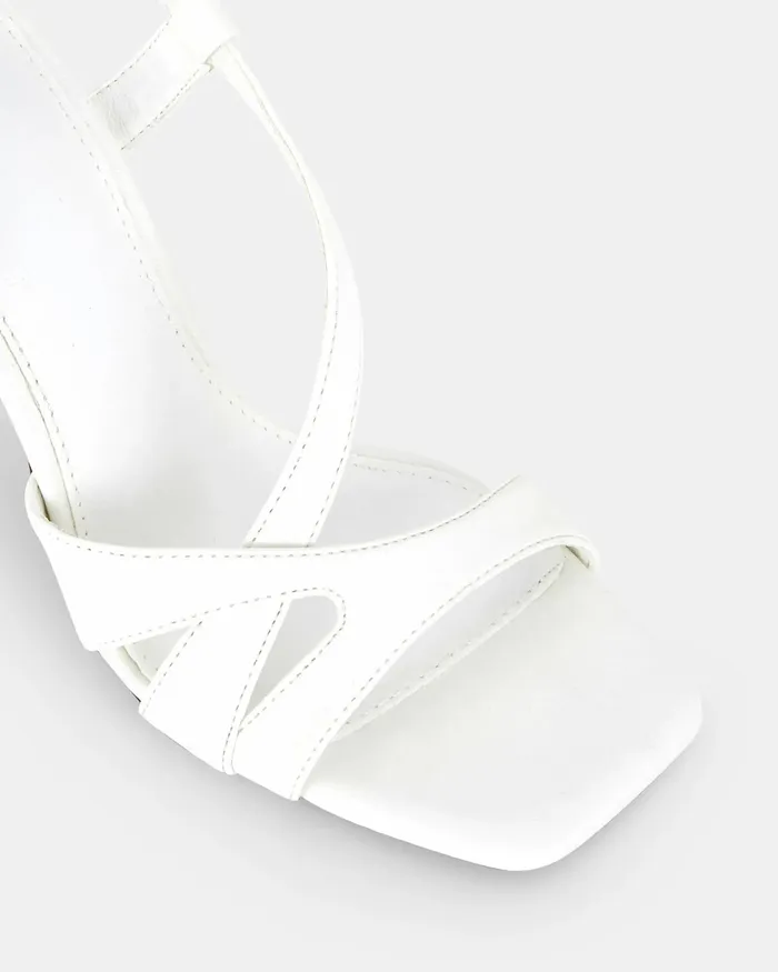 Women NOVO Shoes ZOZEY WHITE Open Toe Heels Party