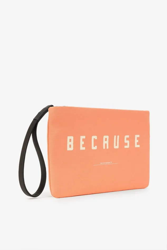 Women Orange Lupita Handbag With Message Ecoalf Handbags