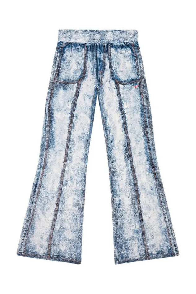 Women PNey Light Blue Diesel Trousers And Shorts Women PNey Light Blue Diesel Trousers And Shorts