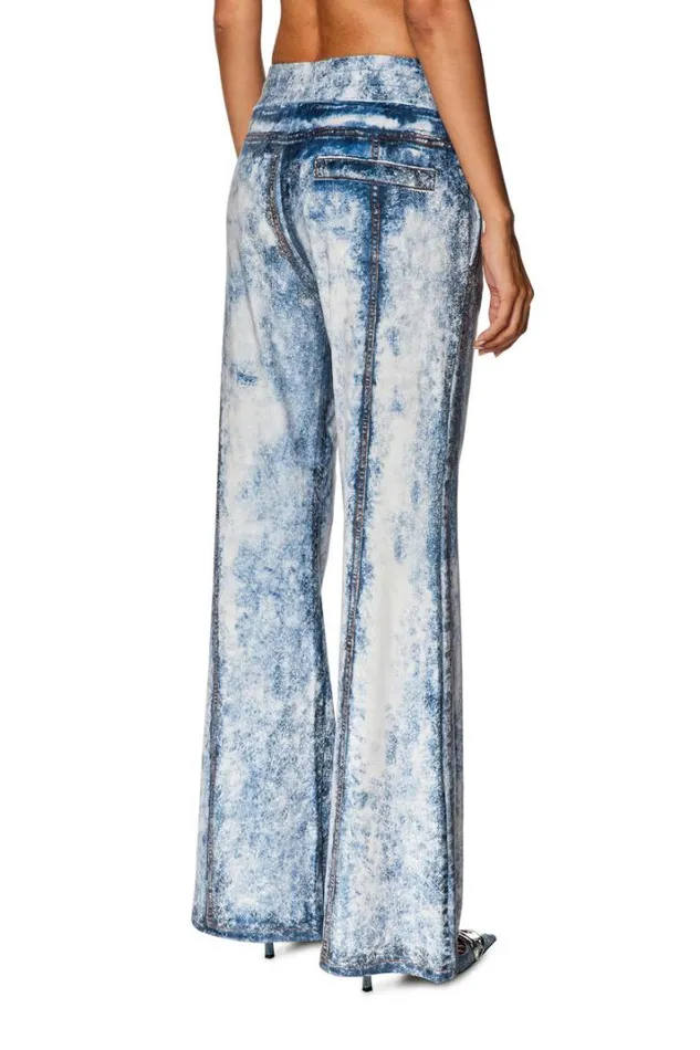 Women PNey Light Blue Diesel Trousers And Shorts Women PNey Light Blue Diesel Trousers And Shorts