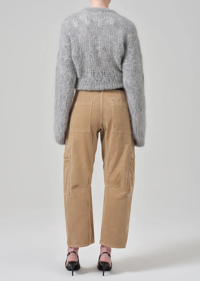 Women Pants Citizens Of Humanity Marcelle Low Slung Easy Cargo Corduroy In Champagne