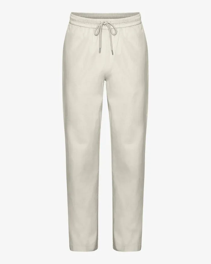 Women Pants Colorful Standard Organic Twill Pants Ivory White