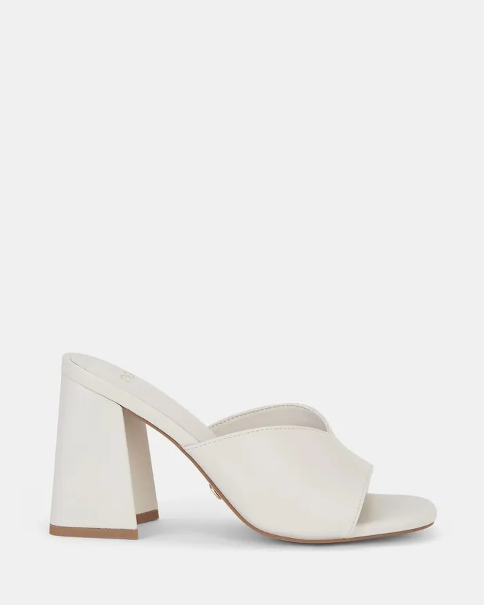 Women Peep Toes NOVO Shoes LYLLA CREAM Open Toe Heels