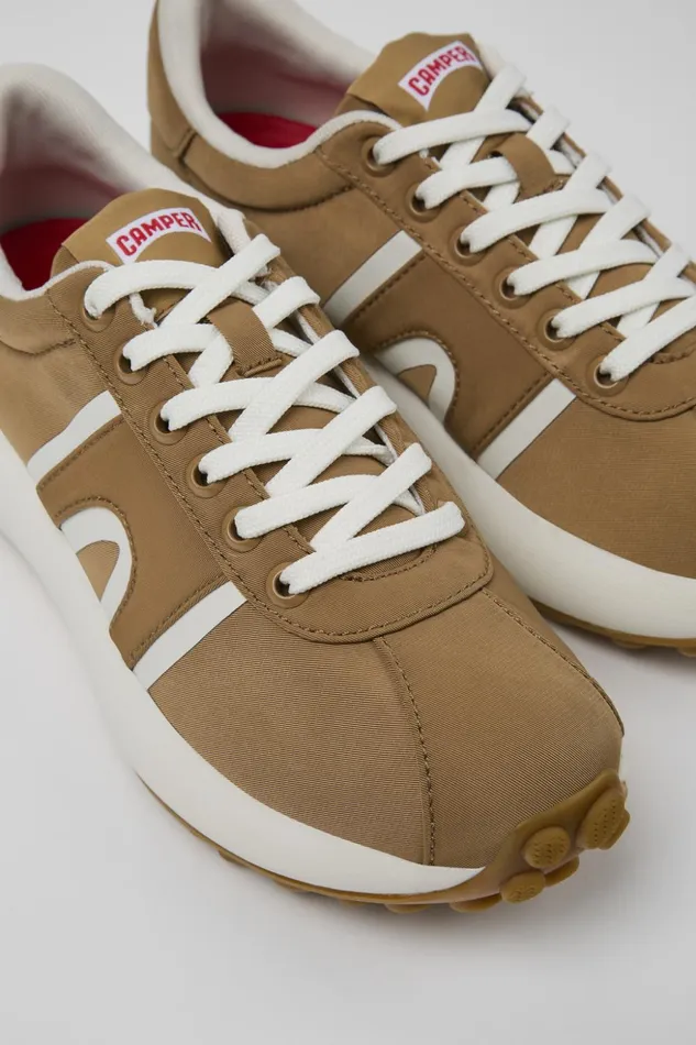Women Pelotas Athens Brown Textile Sneaker Camper Sneakers