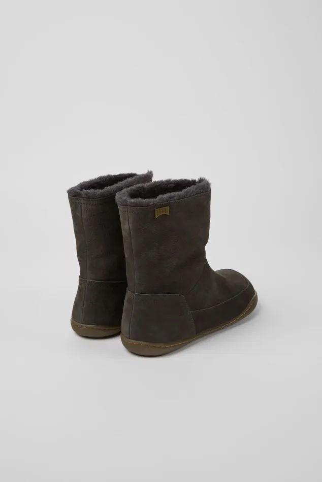 Women Peu Dark Grey Nubuck Ankle Boots Camper Boots Women Peu Dark Grey Nubuck Ankle Boots Camper Boots