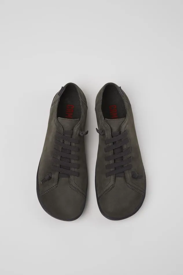 Women Peu Gray Nubuck Shoes Camper Casual Shoes Women Peu Gray Nubuck Shoes Camper Casual Shoes