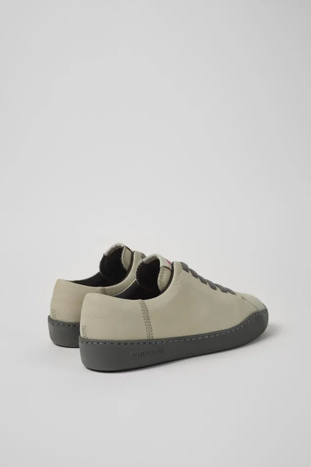 Women Peu Touring Gray Leather Sneakers Camper Sneakers