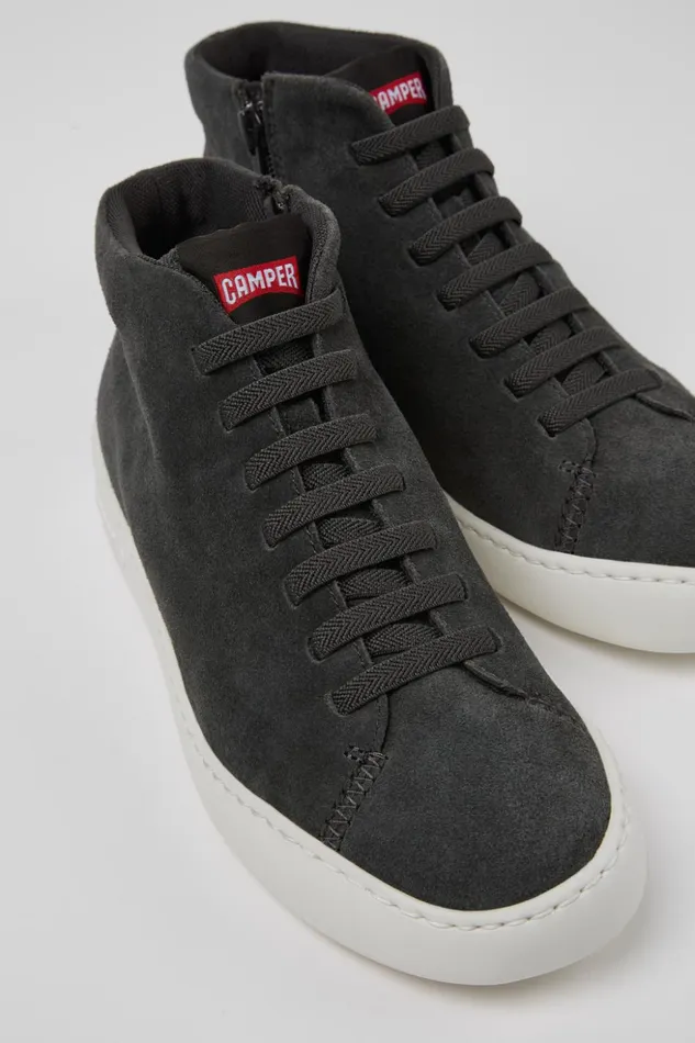 Women Peu Touring Gray Nubuck Ankle Boots Camper Ankle Boots
