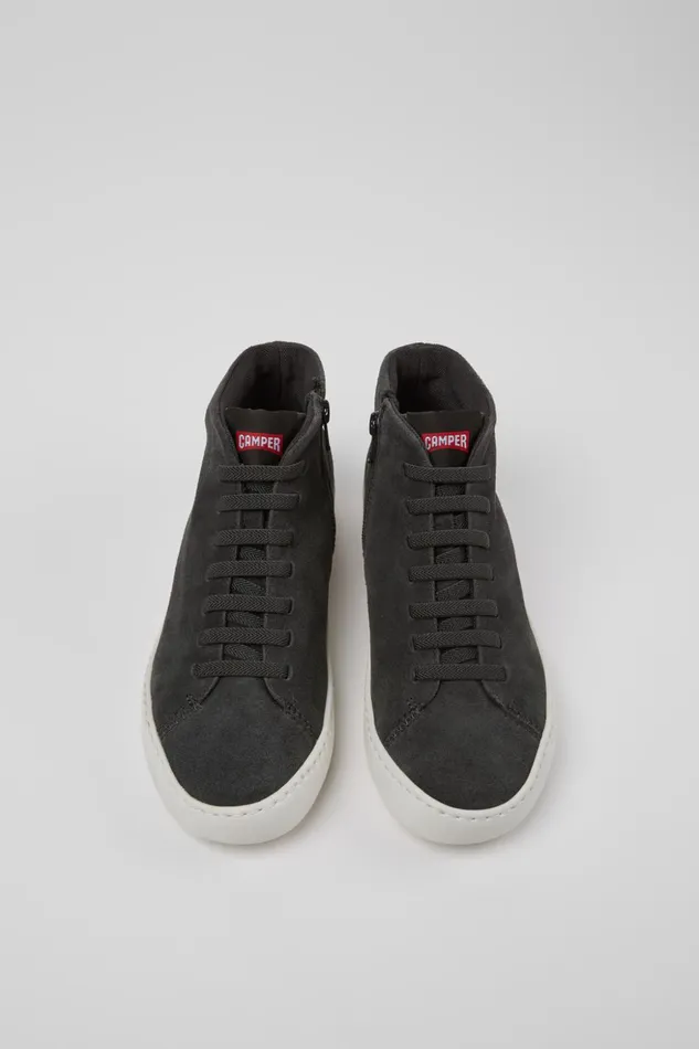 Women Peu Touring Gray Nubuck Ankle Boots Camper Ankle Boots
