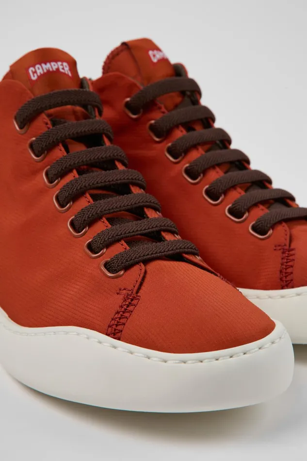Women Peu Touring Red Recycled PET Sneakers Camper Ankle Boots