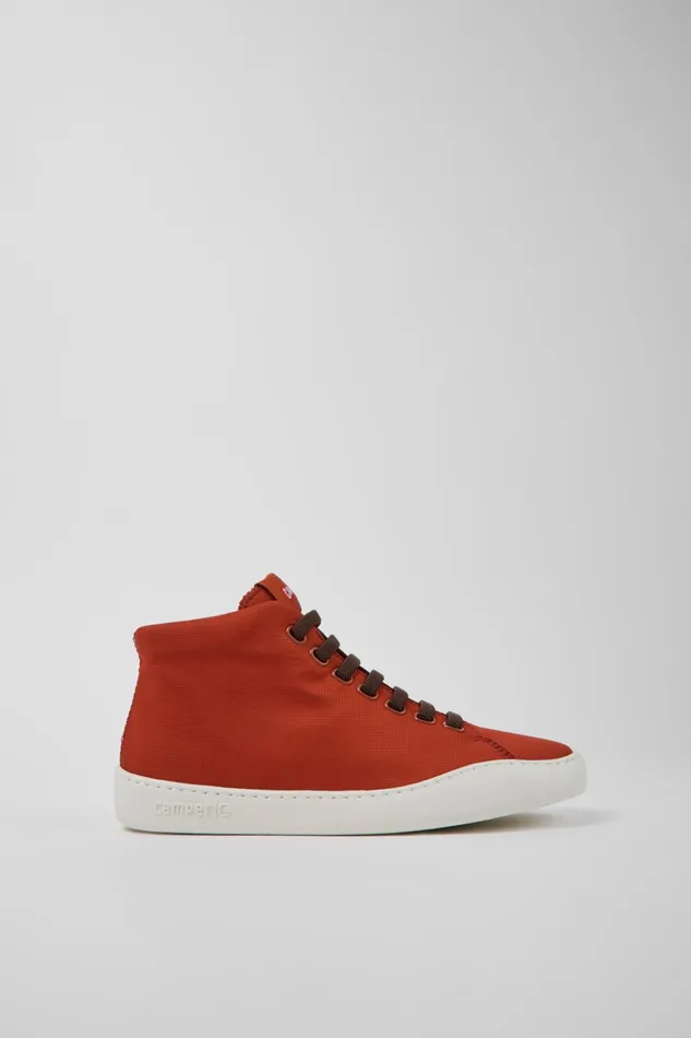 Women Peu Touring Red Recycled PET Sneakers Camper Ankle Boots Women Peu Touring Red Recycled PET Sneakers Camper Ankle Boots
