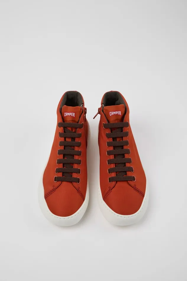 Women Peu Touring Red Recycled PET Sneakers Camper Ankle Boots Women Peu Touring Red Recycled PET Sneakers Camper Ankle Boots