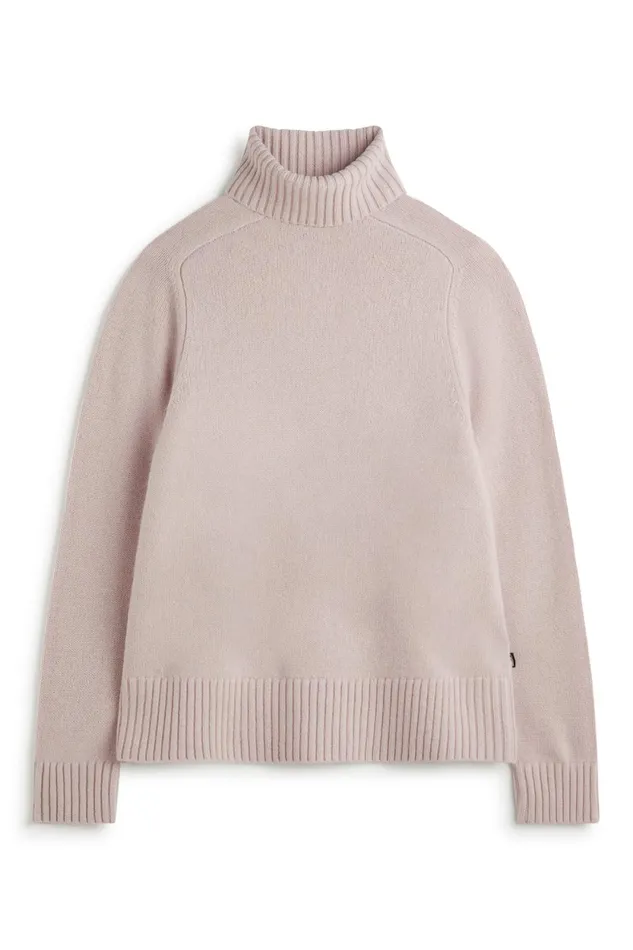 Women Pink Caqui Turtleneck Ecoalf Knitwear