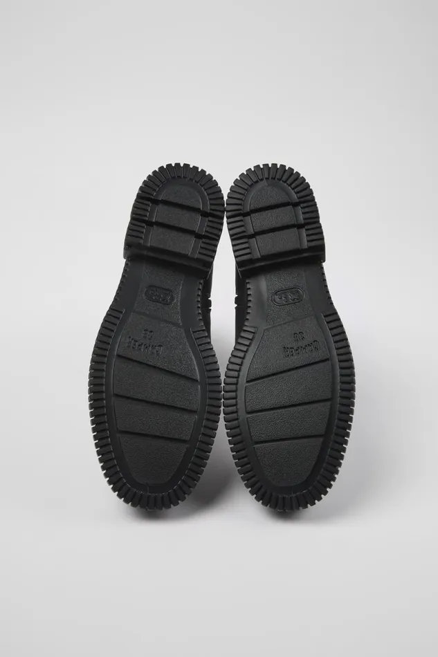 Women Pix Black Leather Boots Camper Ankle Boots Women Pix Black Leather Boots Camper Ankle Boots