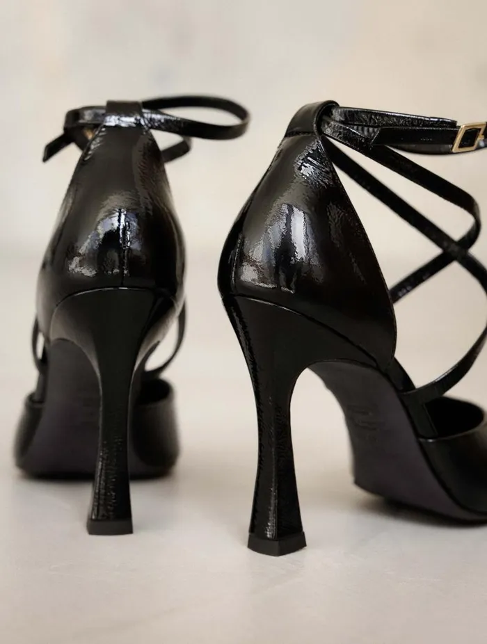 Women Pumps and Mary Janes Bobbies Agathe Black Vinyl Women Pumps and Mary Janes Bobbies Agathe Black Vinyl