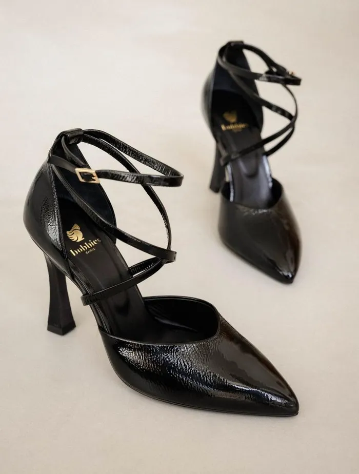 Women Pumps and Mary Janes Bobbies Agathe Black Vinyl Women Pumps and Mary Janes Bobbies Agathe Black Vinyl