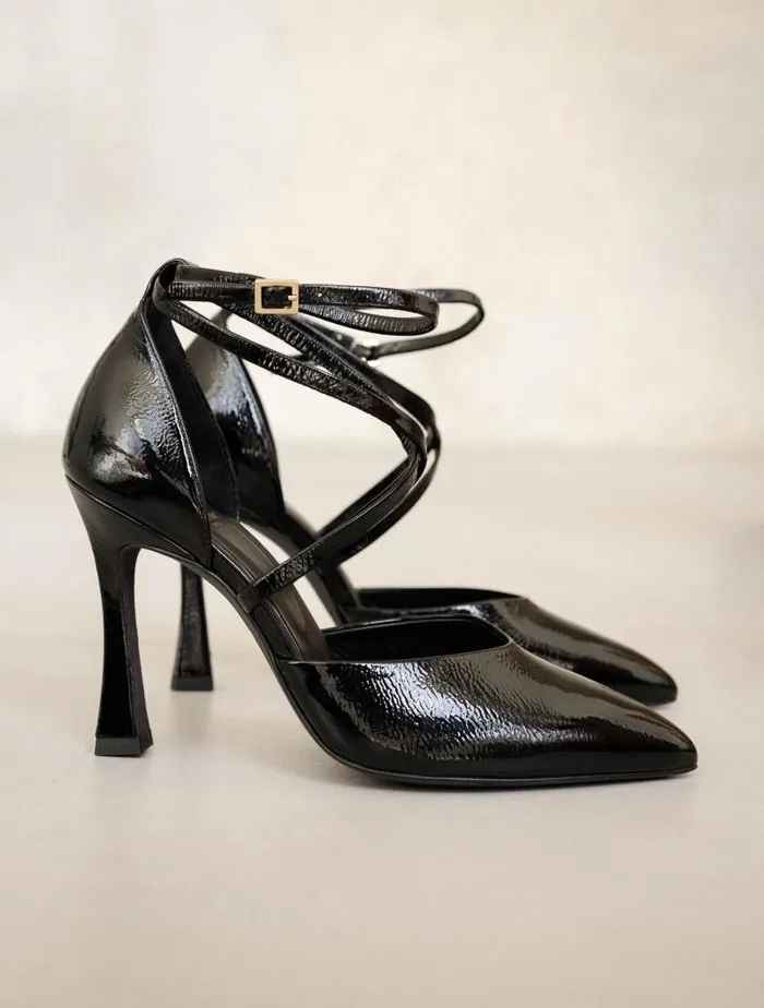 Women Pumps and Mary Janes Bobbies Agathe Black Vinyl Women Pumps and Mary Janes Bobbies Agathe Black Vinyl