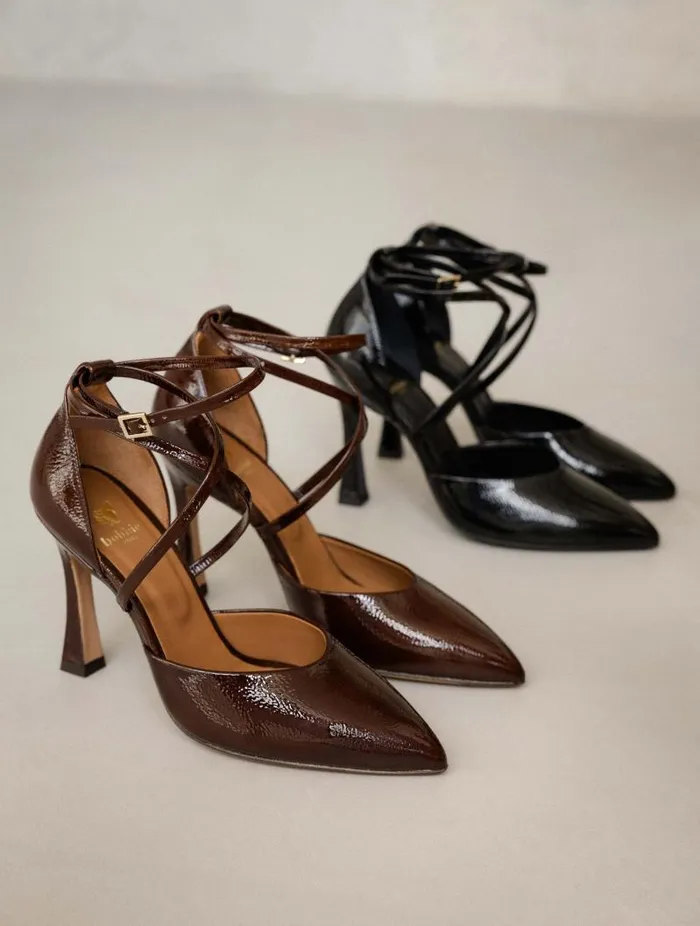 Women Pumps and Mary Janes Bobbies Agathe Black Vinyl Women Pumps and Mary Janes Bobbies Agathe Black Vinyl