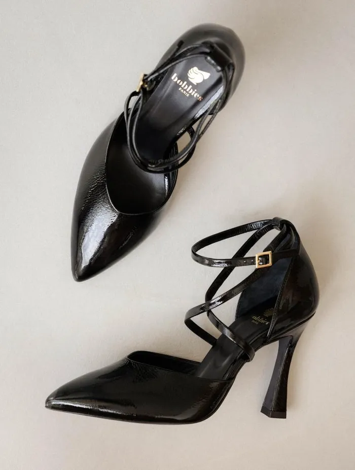 Women Pumps and Mary Janes Bobbies Agathe Black Vinyl Women Pumps and Mary Janes Bobbies Agathe Black Vinyl