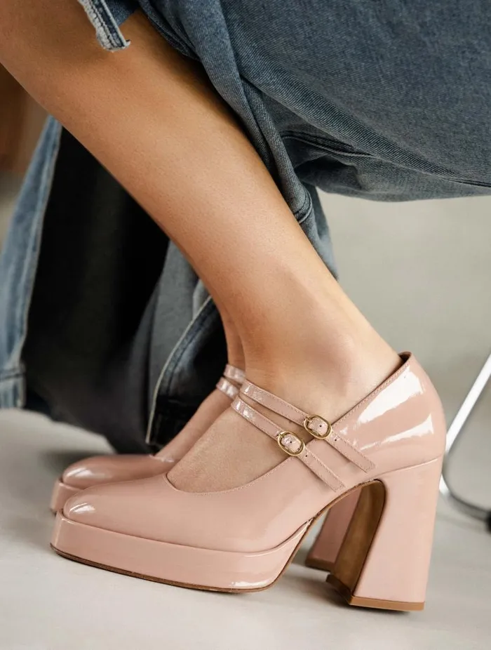 Women Pumps and Mary Janes Bobbies Louise Ballet Rose