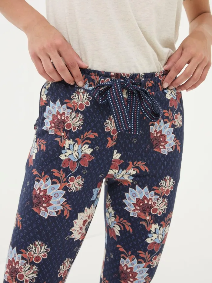 Women Pyjamas and Nightwear Fat Face Ellie Navy Patchwork Pyjama Bottoms