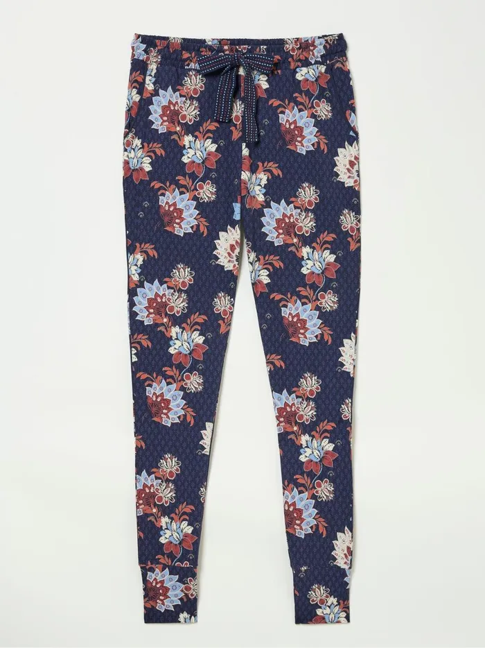 Women Pyjamas and Nightwear Fat Face Ellie Navy Patchwork Pyjama Bottoms