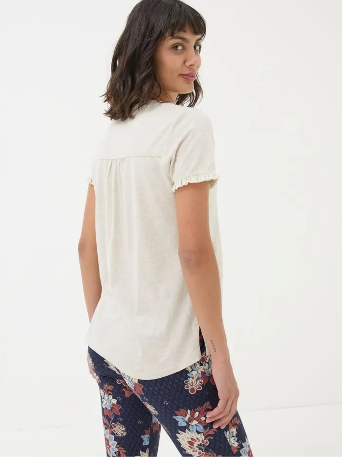 Women Pyjamas and Nightwear Fat Face Felicity Natural TShirt