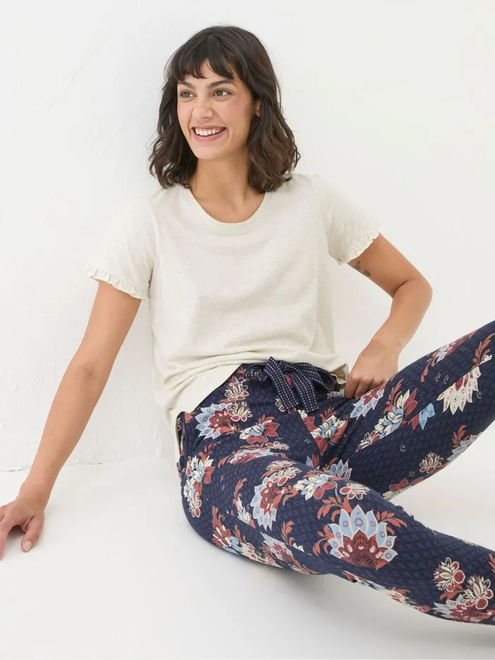 Women Pyjamas and Nightwear Fat Face Felicity Natural TShirt