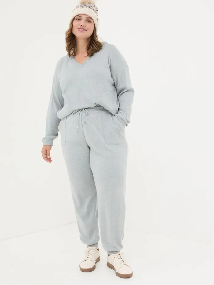 Women Pyjamas and Nightwear Fat Face Hannah Grey Lounge Pyjama Bottoms