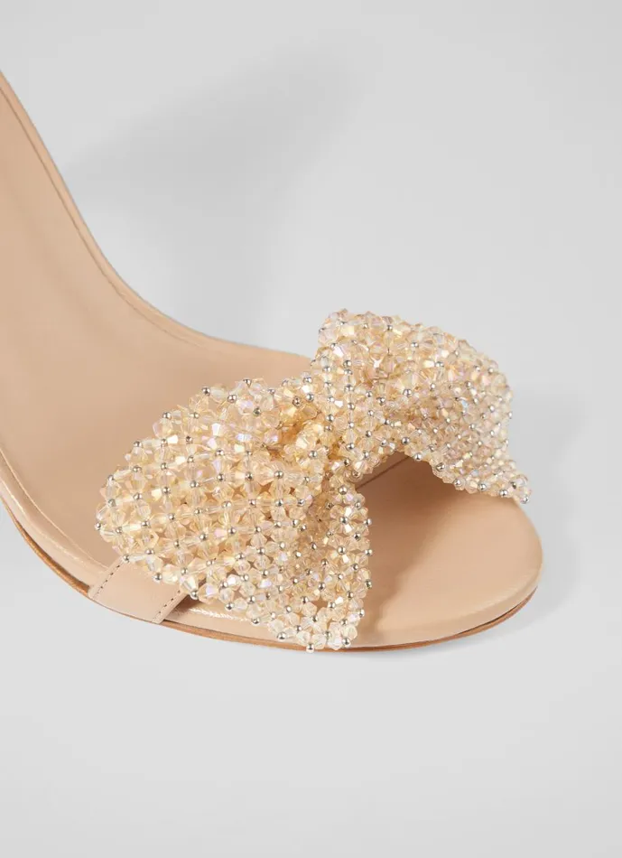 Women Sandals LKBennett Cristabel Trench Sparkle Bow Sandal Trench Women Sandals LKBennett Cristabel Trench Sparkle Bow Sandal Trench