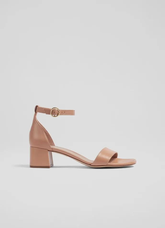 Women Sandals LKBennett Nanette Camel Leather Sandals Camel