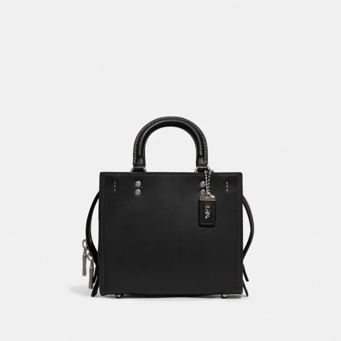 Women Satchels and Top Handles Coach Rogue 20 Silverblack