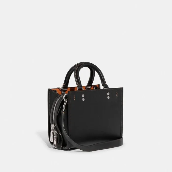 Women Satchels and Top Handles Coach Rogue 20 Silverblack Women Satchels and Top Handles Coach Rogue 20 Silverblack