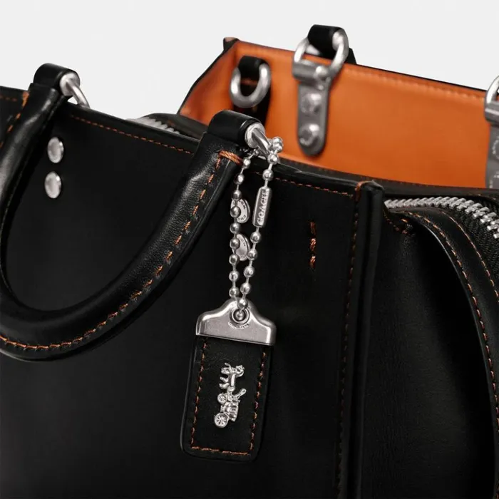 Women Satchels and Top Handles Coach Rogue 20 Silverblack Women Satchels and Top Handles Coach Rogue 20 Silverblack