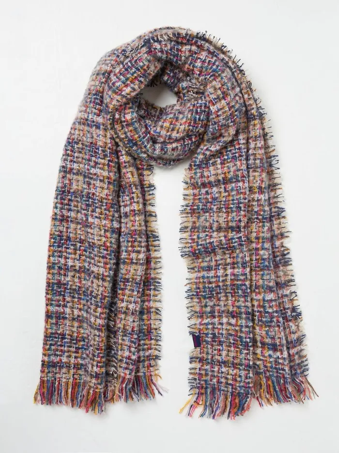 Women Scarves Fat Face Pippa Multi Check Scarf