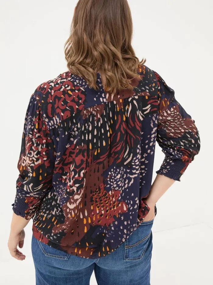 Women Shirts and Blouses Fat Face Multi Shelly Animal Blouse Women Shirts and Blouses Fat Face Multi Shelly Animal Blouse