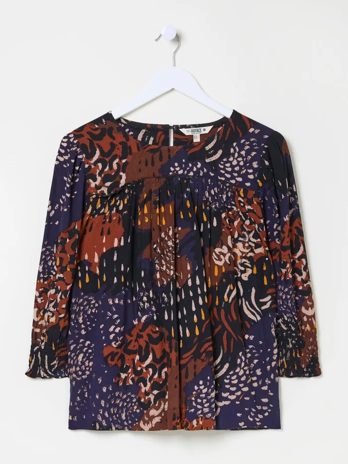 Women Shirts and Blouses Fat Face Multi Shelly Animal Blouse Women Shirts and Blouses Fat Face Multi Shelly Animal Blouse