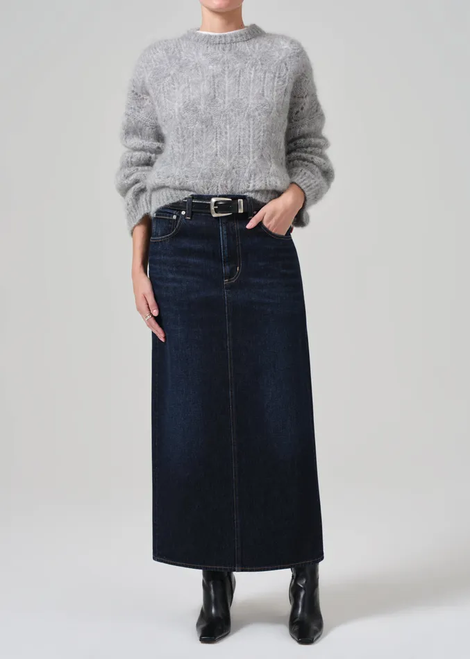 Women Shorts and Skirts Citizens Of Humanity Verona Column Skirt In Deep Azure